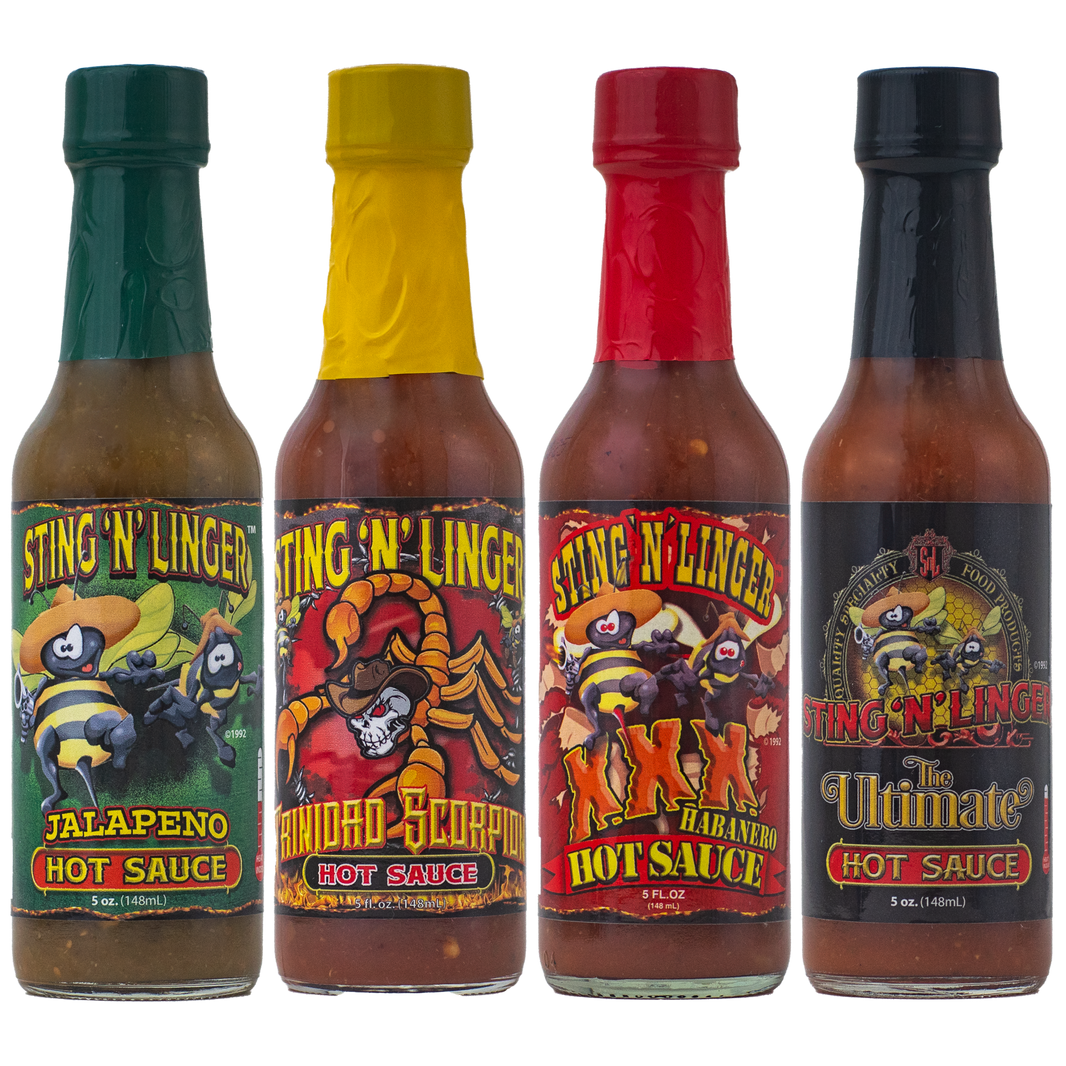 4 Pack of Hot Sauce - Free Shipping