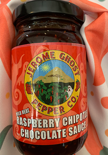 Jerome Ghost Pepper Co. Raspberry Chipotle Mild Heat Chocolate Sauce